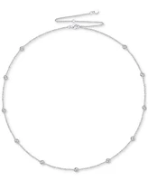 3-Pc. Set Diamond Heart Station Collar Necklace, Bracelet & Linear Drop Earrings (1/5 ct. t.w.) in Sterling Silver