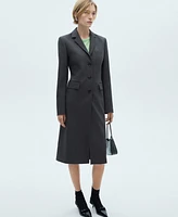 Mango Women's Long Straight Coat