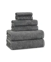 Aston and Arden Luxury Solid 6-Piece Bath Towel Set, 600 Gsm, Soft 100% Turkish Cotton Bathroom Towels, Made Turkey, 2 Hand