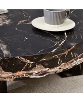 The detachable double-decker coffee table, the stylish design is more precious