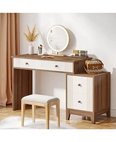 Tribesigns Vanity Desk with 4 Large Drawers, 51