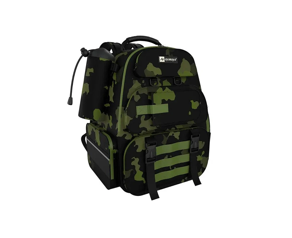 Ayamaya 45L Fishing Backpack w/ 4 Tackle Boxes