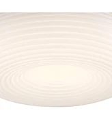 Possini Euro Design Sandringham 19 3/4" Wide Sanded White Led Ceiling Light