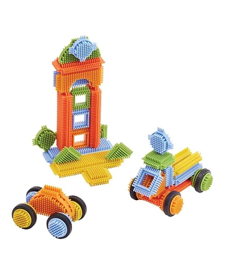 Kaplan Early Learning Snap and Stack Thistle Blocks - 160 Pieces