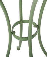 Whimsical Outdoor Bistro Set: Durable Iron Table And Chairs With Water-Resistant Finish