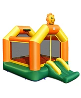 Inolait Kids Inflatable Bounce Jumping Castle House with Slide without Blower