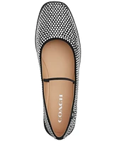 Coach Women's Emilia Crystal Mary Jane Flats