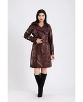 Furniq Uk Women's Cropped Leather Jacket, Created for Macy's