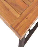 Catriona 3 Piece Wood Outdoor Dining Set