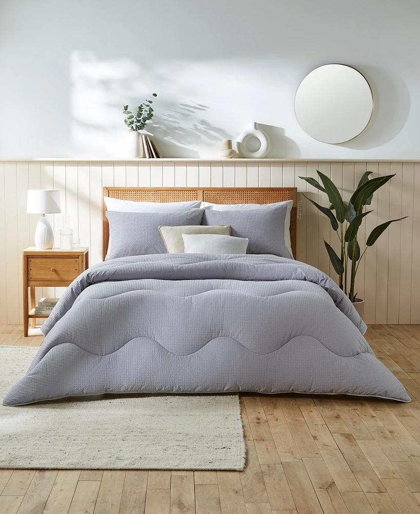 Night Lark Coverless Cotton Waffle Comforter