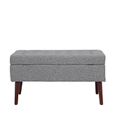 Streamdale Furniture Storage Bench with Storage Bench for Bedroom End of Bed Bench Foot of Bed Bench Entryway Bench Storage Ottoman Bench 43.7" W x 18