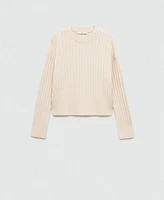 Mango Women's Herringbone Knitted Sweater