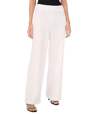 Vince Camuto Women's Lace-Trim Pull-On Ponte Pants