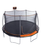 JumpKing 15' Trampoline with Basketball Hoop and Ball