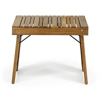 Acacia Wood Foldable Side Table: Durable, Stylish, And Space-Saving