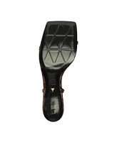 Schutz Women's Sam Mid Squared Toe Sandals
