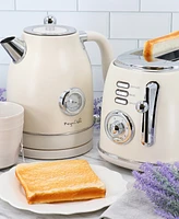 MegaChef 1.7 Liter Electric Tea Kettle and Slice Toaster