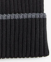 Cole Haan Men's Heritage Ribbed-knit Tipped Cuffed Beanie