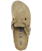 Birkenstock Women's Boston Soft Footbed Suede Leather Clogs from Finish Line