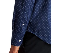 Bonobos Men's Slim Fit Long Sleeve Dot Print Button-Front Tech Shirt