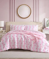 Betsey Johnson Bow Stripe Reversible 8-Pc. Comforter Set, Queen