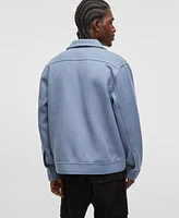 Mode of One Men's Long-Sleeve Knit Trucker Jacket, Exclusively at Macy's