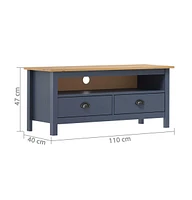 vidaXL Tv Stand Hill 43.3"x15.7"x18.5" Solid Pine Wood