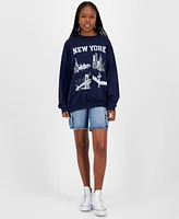 Grayson Threads, The Label Juniors' New York City Graphic Sweatshirt