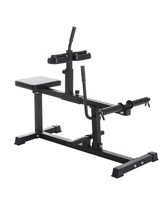 Streamdale Furniture Adjustable Seated Calf Raise Machine, Leg Machines Home Gym, for Calf, Waist, Arm Training