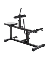 Simplie Fun Adjustable Seated Calf Raise Machine, Leg Machines Home Gym, for Calf, Waist, Arm Training