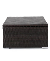 Simplie Fun Santa Rosa Outdoor Storage Coffee Table: Style, Functionality, And Durability