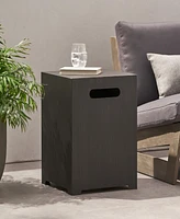 Streamdale Furniture Chic Metal Tank Holder And Side Table