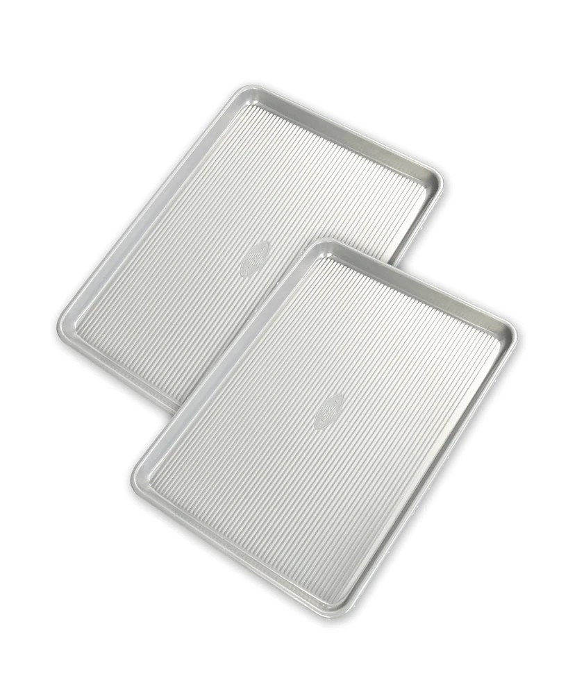 Usa Pan Non-Stick Aluminum Set of 2 Half Sheet Pan