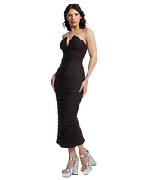 Dress the Population Women's Ferra Strapless Ruched