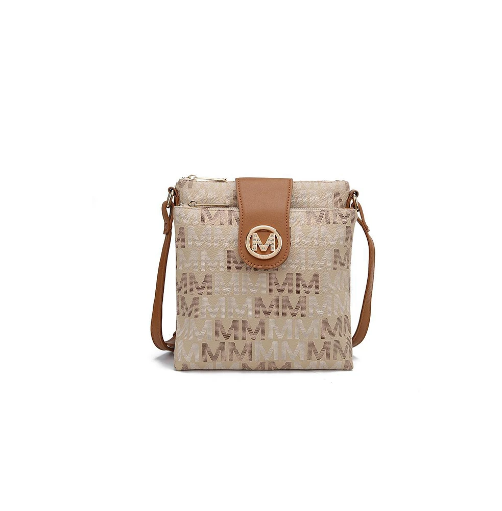 Mkf Collection Nadien Milan Chic M Signature Handbag Crossbody Bag by Mia K