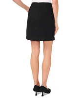 CeCe Women's Boucle Tweed A-Line Mini Skirt