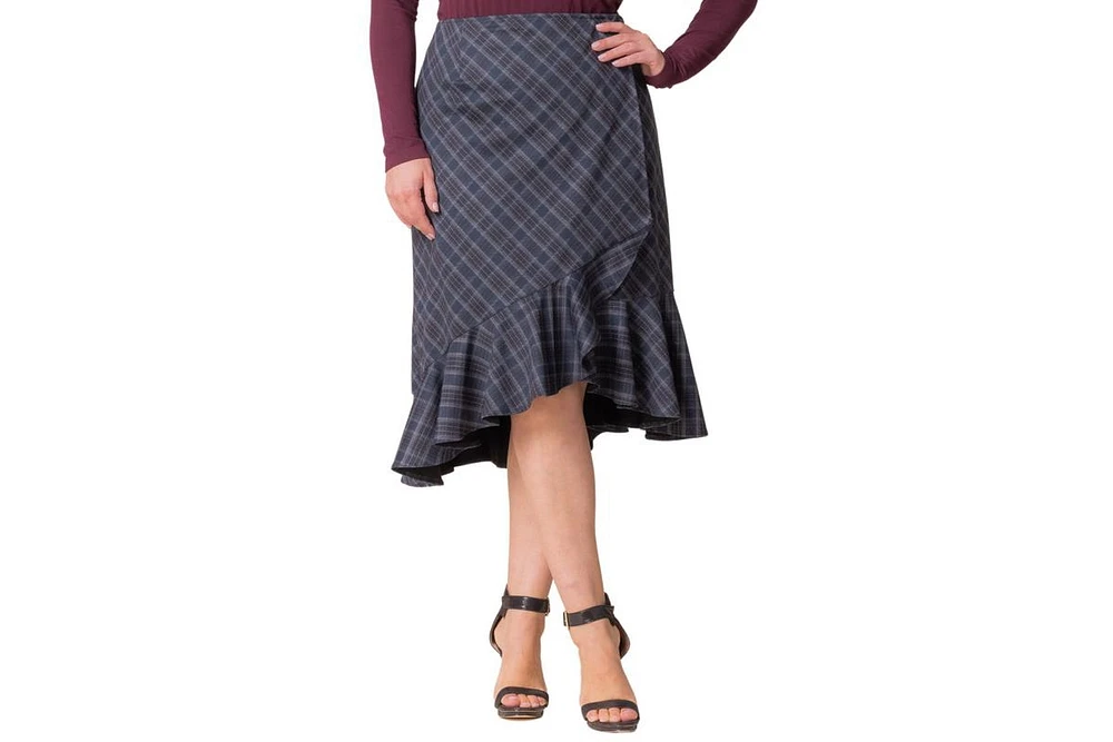 Kiyonna Plus Carina Flounce Skirt