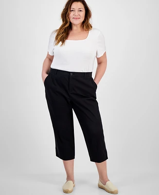 Style & Co Plus Comfort Capri Pants, Exclusively at Macy's