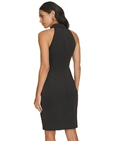 Calvin Klein Women's Embellished Halter Sheath Dress