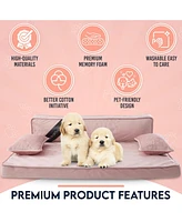 Precious Tails Orthopedic Pet Bed, Stylish Beds for Cats and Dogs, Modern Sofa Couch for Small-Medium Dog