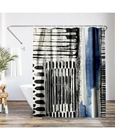 Americanflat Abstract Shower Curtain No Borders by Pi Creative Art