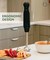 Willow Kitchen 5-Speed Immersion Hand Blender with Turbo Mode - Powerful Blending for Smoothies, Soups, and Baby Food