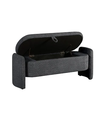 Slickblue Ottoman Oval Storage Bench for Stylish Organization