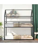 Slickblue Twin Over Twin Bunk Beds for Kids' Rooms