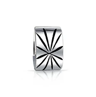 Bling Jewelry .925 Sterling Silver Geometric Snap Clasp Star Stopper Bead Charm