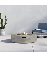 Mondawe 12" H Fiber Reinforced Concrete Outdoor Fire Pit Table