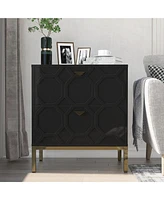 Boyel Living Wooden 2-Drawer Side Table