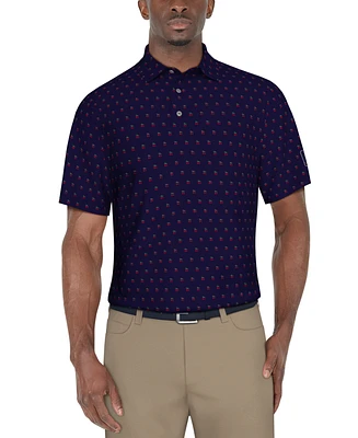 Pga Tour Men's Tree Graphic Polo Shirt