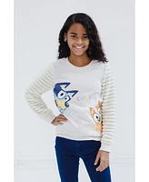 Bluey Girls Bingo Fleece Fur Sweatshirt