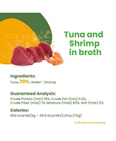 Almo Nature Hqs Natural Cat 24pk (2.47oz): Tuna & Shrimp In Broth